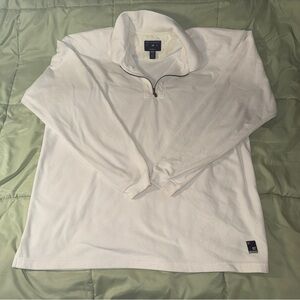 Port Authority Men's White Zip-Up Sweater